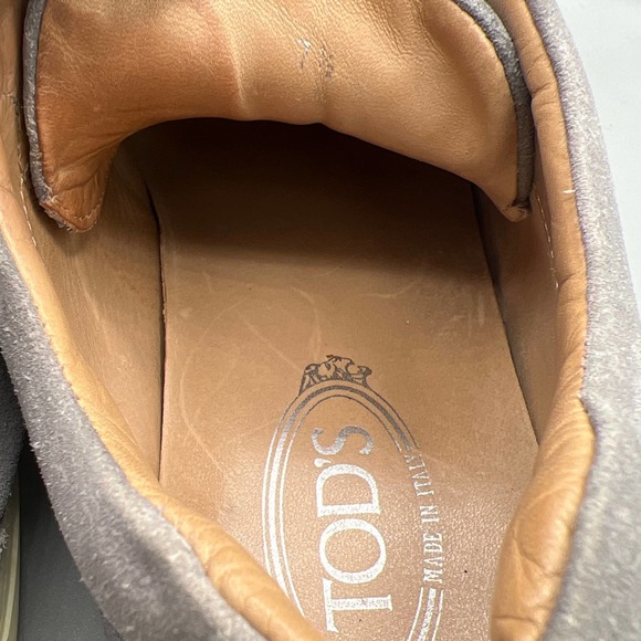 Tod’s Men's Suede-Leather Low-Top Sneakers sz 7.5 - Picture 6 of 7